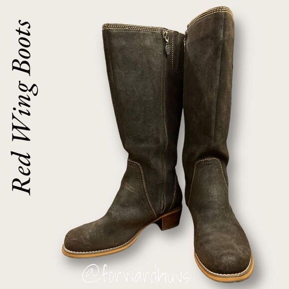 Red Wing Boots Brown Suede Size 7.5 D - Picture 1 of 12